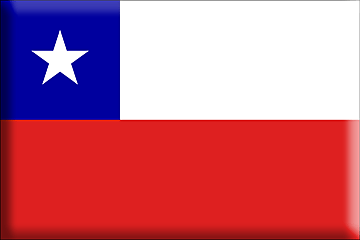 Bandiera Cile .gif - Molto Grande e rialzata