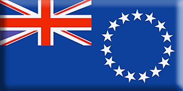 Bandiera Isole Cook .gif - Molto Grande e rialzata
