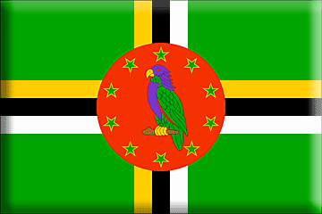 Bandera Dominica .gif - Extra Grande y realzada