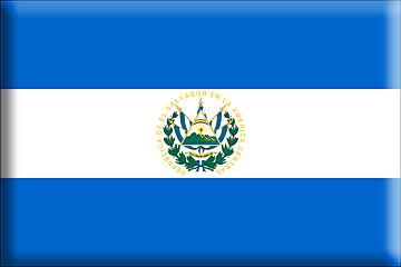 Bandiera El Salvador .gif - Molto Grande e rialzata