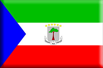 Bandiera Guinea equatoriale .gif - Molto Grande e rialzata