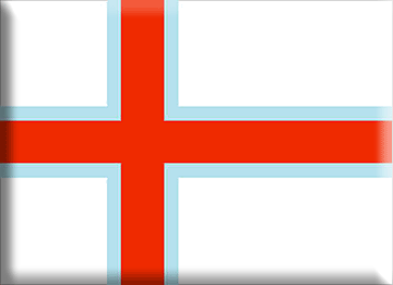 Bandiera Isole Faroe .gif - Molto Grande e rialzata