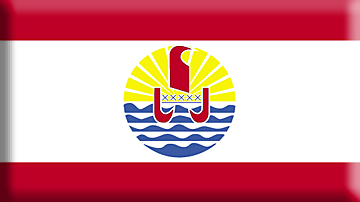 Bandiera Polinesia francese .gif - Molto Grande e rialzata