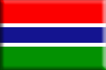 Bandiera Gambia .gif - Molto Grande e rialzata