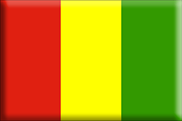 Bandiera Guinea .gif - Molto Grande e rialzata