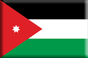 Bandiera Giordania .gif - Molto Grande e rialzata