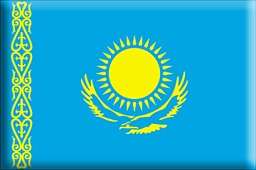 Bandiera Kazakistan .gif - Molto Grande e rialzata