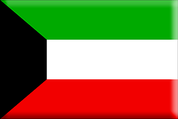 Bandiera Kuwait .gif - Molto Grande e rialzata