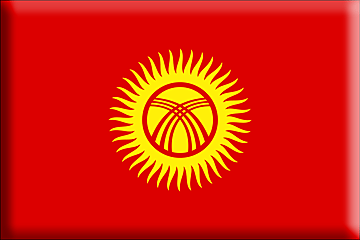 Bandiera Kirghizistan .gif - Molto Grande e rialzata
