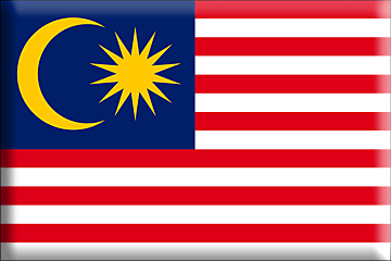 Bandera Malasia .gif - Extra Grande y realzada