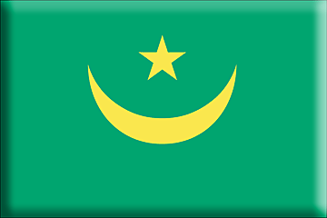 Bandera Mauritania .gif - Extra Grande y realzada