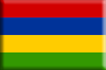 Bandera Mauricio .gif - Extra Grande y realzada