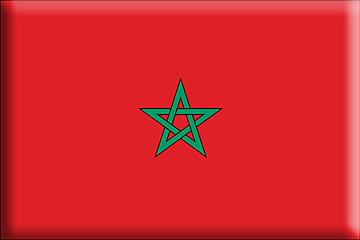 Bandiera Marocco .gif - Molto Grande e rialzata