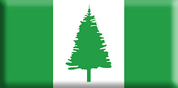 Bandiera Isole Norfolk .gif - Molto Grande e rialzata