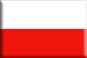 Bandiera Polonia .gif - Molto Grande e rialzata