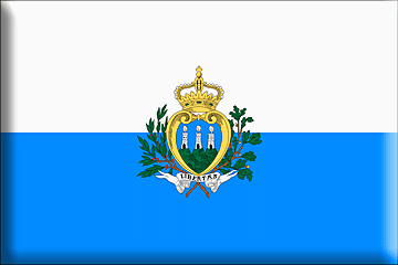 Bandiera San Marino .gif - Molto Grande e rialzata