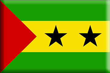 Bandiera Sao Tome e Principe .gif - Molto Grande e rialzata