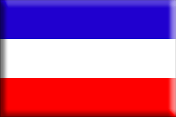 Bandiera Serbia e Montenegro .gif - Molto Grande e rialzata