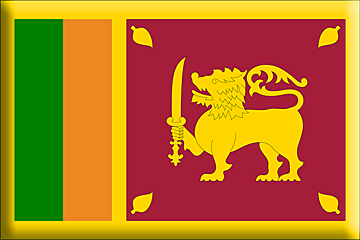 Bandiera Sri Lanka .gif - Molto Grande e rialzata
