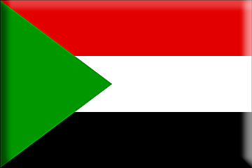 Bandera Sudán .gif - Extra Grande y realzada