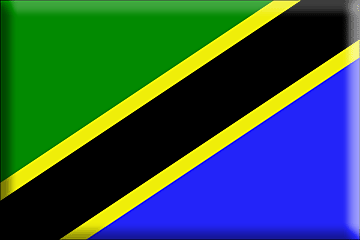 Bandiera Tanzania .gif - Molto Grande e rialzata