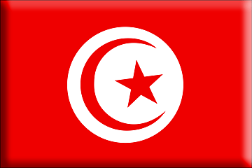 Bandiera Tunisia .gif - Molto Grande e rialzata