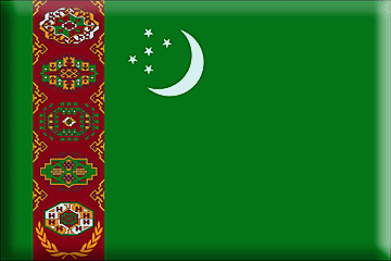 Bandera Turkmenistán .gif - Extra Grande y realzada
