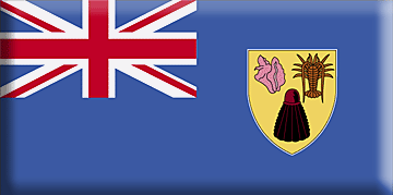 Bandiera Isole Turks e Caicos .gif - Molto Grande e rialzata