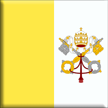 Bandiera Città del Vaticano .gif - Molto Grande e rialzata