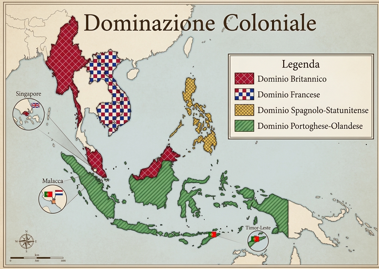 Dominazione coloniale nel Sud Est Asiatico