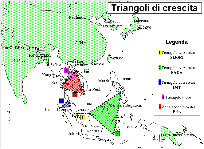 Triangli di crescita nel Sud Est Asiatico