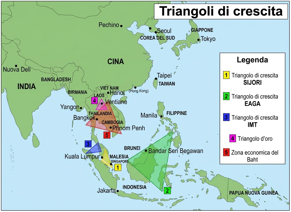 Triangli di crescita nel Sud Est Asiatico